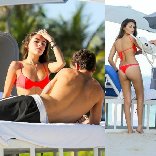 Madison Beer Sexy Beach Bikini Thong Set Leaked - Usa - Madison on fangals.org