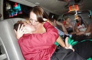 Slutty chicks showing off their blowjob skills on the back seat on fangals.org