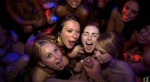 Party girls Natalie Lust & Callie Calypso have group sex in club with gfs on fangals.org