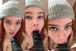 Okichloeo Deepthroat Dildo Blowjob Video Leaked on fangals.org