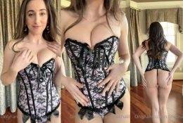 Christina Khalil Sexy Black And Pink Corset Video Leaked on fangals.org