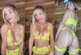 Sara Jean Underwood Sexy Yellow Lingerie Video Leaked on fangals.org