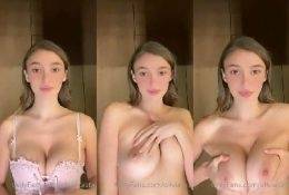 Olivia Casta Topless Big Tits Tease Video Leaked on fangals.org