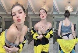 Amanda Cerny Nipple Slip Strip Tease Video Leaked on fangals.org