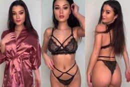 Keilah Kang Sexy Black Lingerie Tease Video Leaked on fangals.org