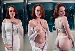 Sabrina Lynn itssabrinalynn Strips White Lingerie Video Leaked on fangals.org