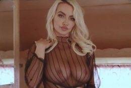 Lindsey Pelas Big Tits See Through Black Lingerie Video Leaked on fangals.org