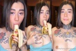 Yoursuccub OnlyFans Banana Sucking Video on fangals.org