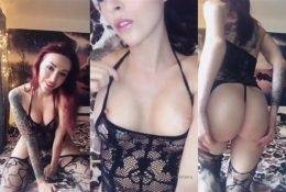 Lera Himera OnlyFans Black Lingerie Video on fangals.org