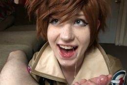 MattieDoll Tracer Blowjob Creampie Porn Video on fangals.org