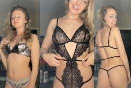 Destinyyyyx3 Victoria Secret Lingerie Try On Patreon Video on fangals.org