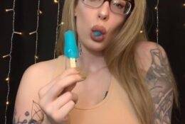 Karuna Satori ASMR Popsicle eating Kisses Patreon Video on fangals.org