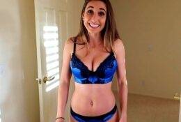 Christina Khalil Sexy Blue Bikini Try On Patreon Video on fangals.org