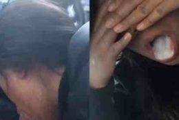 Asian Teen Swallows Cum Car Blowjob! on fangals.org