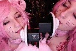 AftynRose ASMR Kitty Ear Licking Video! on fangals.org