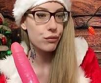 Christmas Dildo Blowjob ASMR- Karuna Satori on fangals.org