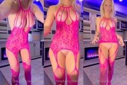 Vicky Stark Nude Pink Lingerie PPV Video Leaked on fangals.org