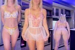 Vicky Stark Embroidery Lingerie Try On Haul Video Leaked on fangals.org