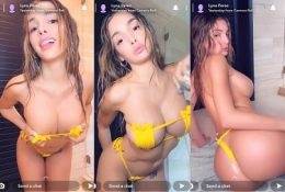 Lyna Perez Sexy Yellow Bikini Strip Tease Video Leaked on fangals.org