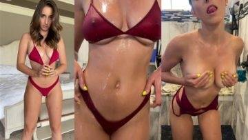 Christina Khalil Nude Shower Bikini Striptease Video Leaked on fangals.org