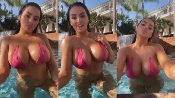 Abigail Ratchford Nude Pool Teasing Video Leaked on fangals.org