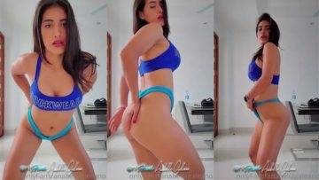 Anabella Galeano Nude Gym Wear Teasing Video Leaked on fangals.org