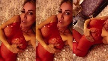 Emanuela Botto Nude Red Lingerie Teasing Video Leaked on fangals.org