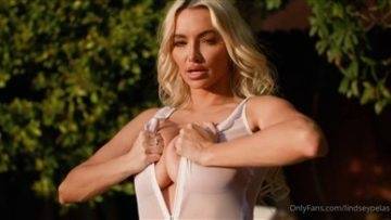 Lindsey Pelas Nude See Through Lingerie Tease Video on fangals.org