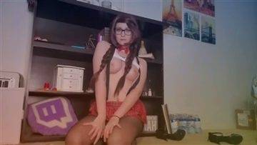 Jaxerie Nude Twitch Leaked School Girl Teasing Porn Video on fangals.org