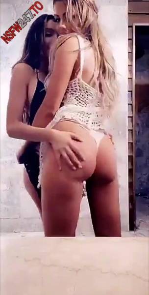 Juli Annee tease with sexy friend snapchat premium xxx porn videos on fangals.org