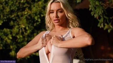 Lindsey Pelas Nude See Through Lingerie Tease Video on fangals.org