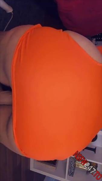 Charley Hart sexy orange dress riding dildo snapchat premium xxx porn videos on fangals.org