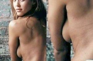 Jessica Alba Nude Side Boob From 201CAwake201D Enhanced on fangals.org