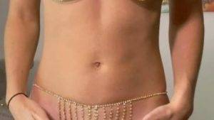 Vicky Stark Nude Gold Metal Bikini Try On Video Mega on fangals.org