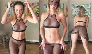 Vicky Stark Patreon Nude Mesh Lingerie Try On Video Leaked on fangals.org