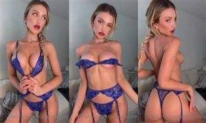 Leak Tiktok Porn Gabby Epstein Nude Blue Lingerie Teasing Video Leaked on fangals.org