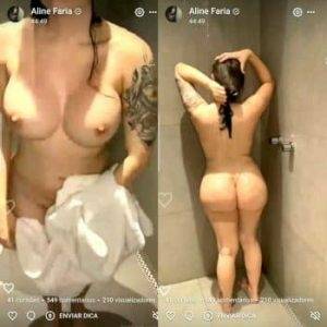 Leak Tiktok Porn Aline Faria Nude Shower Video Leaked on fangals.org