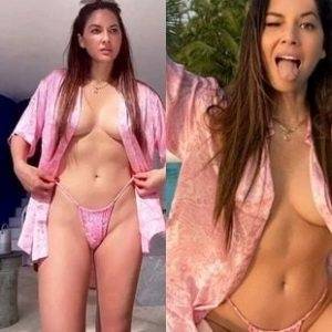 OLIVIA MUNN FLAUNTS HER CROTCH IN A TINY BIKINI thothub on fangals.org