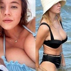 SYDNEY SWEENEY SERVES UP HER BOUNTIFUL BREASTS IN A BIKINI thothub on fangals.org