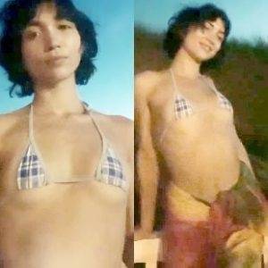 ROWAN BLANCHARD TEEN TITS AND ASS IN A TINY THONG STRING BIKINI thothub on fangals.org