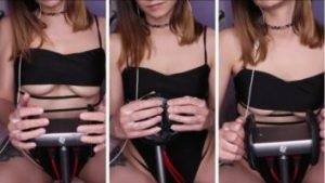 Nadira Asmr black lingerie hand expressions thothub on fangals.org