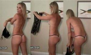 Vicky Stark Sexy Lingerie Nighty Try On Nude Leaked on fangals.org