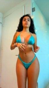 Malu Trevejo Cyan Lingerie on fangals.org