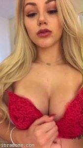 Heidi Grey Red Bra Anal Plug on fangals.org