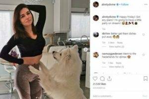 Alinity Compilation Letting Her Dog Smell Her Pussy NSFW on fangals.org