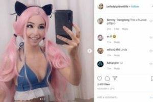 Belle Delphine Wet T-Shirt Nude Tease Hard Nipples Patreon leak on fangals.org