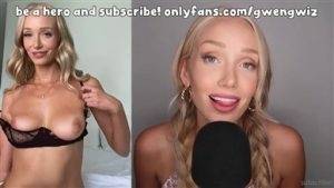 Gwen Gwiz ASMR Nude Try On Video Leaked on fangals.org