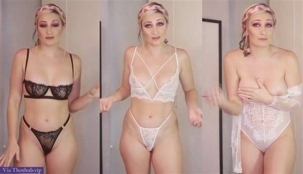 Holly Wolf Nude Lingerie Try On Haul Video on fangals.org