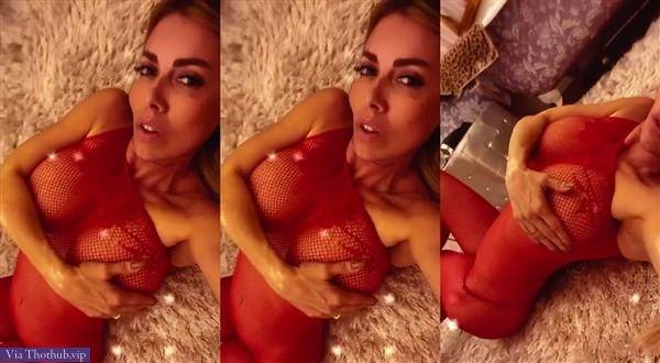 Emanuela Botto Nude Red Lingerie Teasing Video on fangals.org