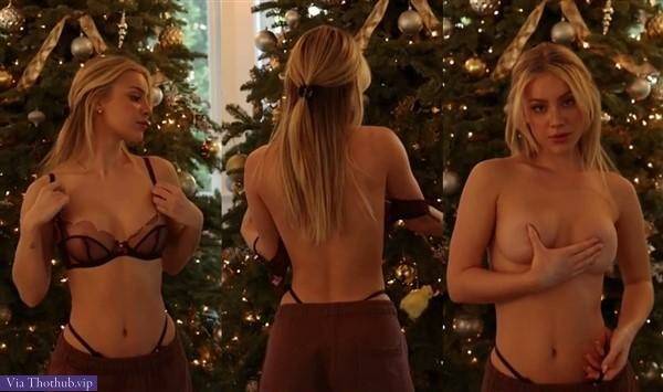 Daisy Keech Nude Christmas Topless Covered Video on fangals.org